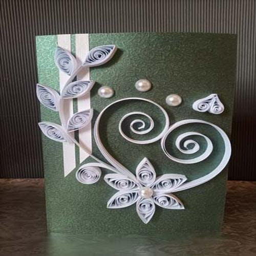hand crafted wedding card 10by Weddingcard center