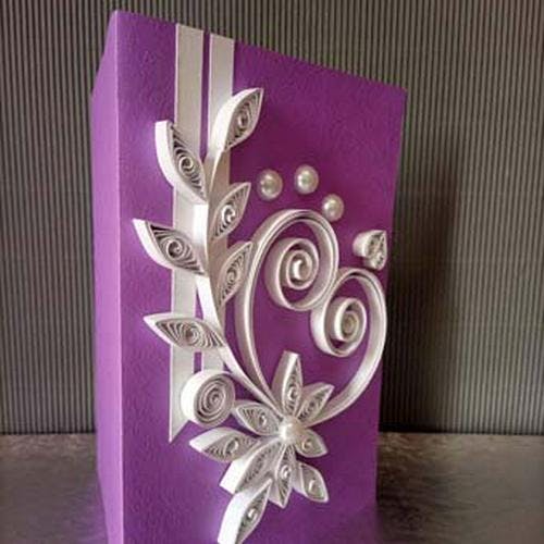 hand crafted wedding card 12by Weddingcard center