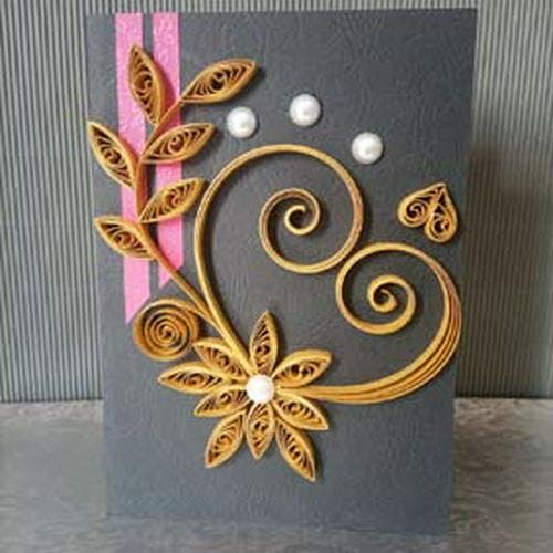 hand crafted wedding card 14