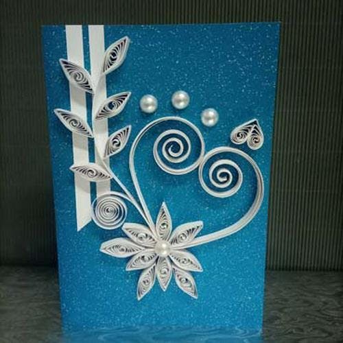 hand crafted wedding card 17