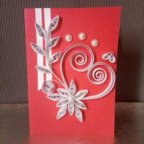 hand crafted wedding card 8