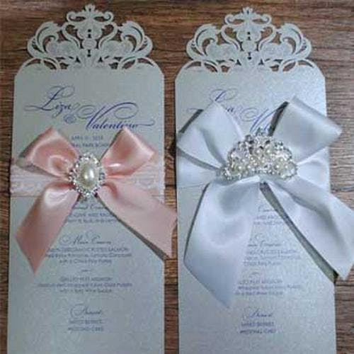 laser cut wedding card 10by Weddingcard center